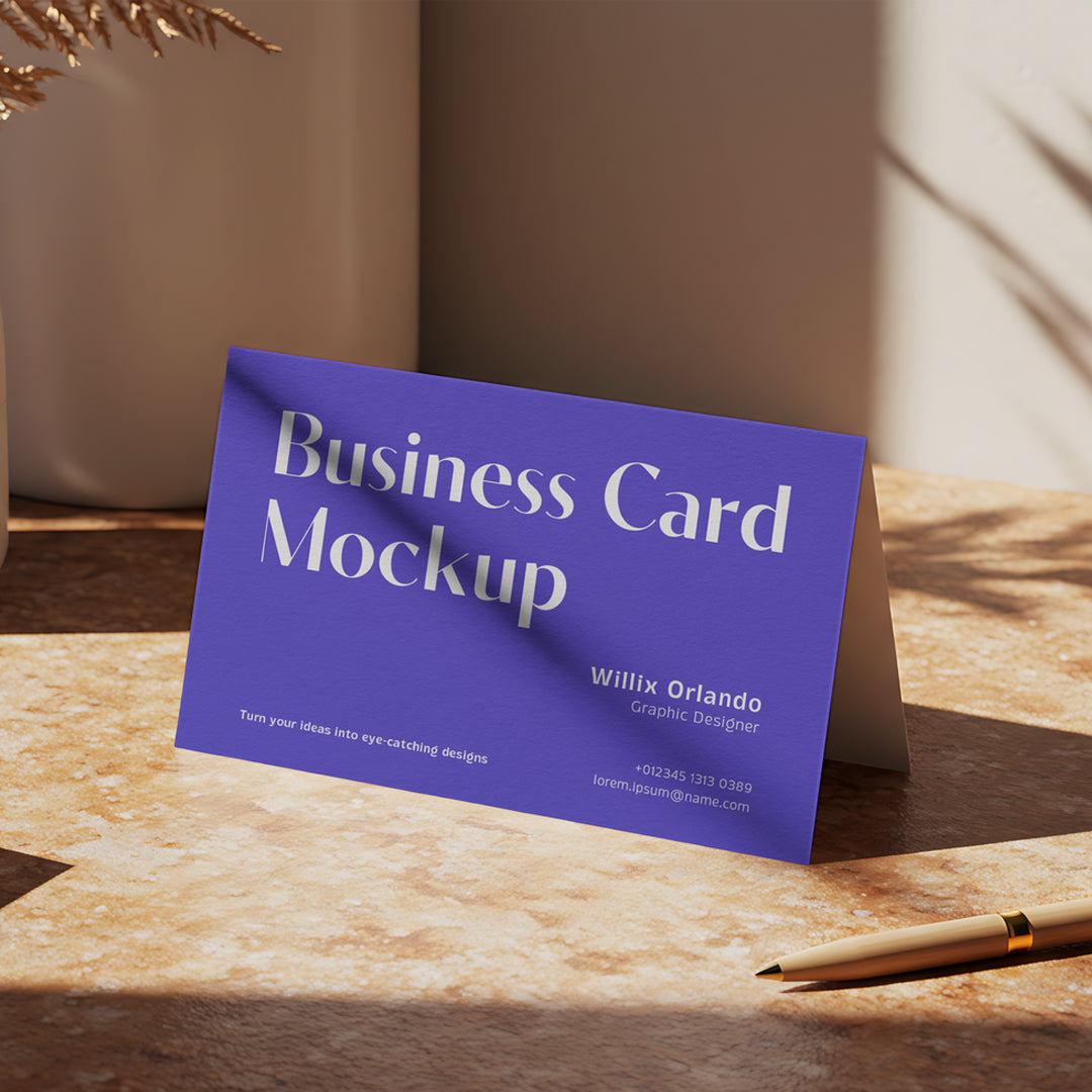 Folded Business Cards 14PT + Matte Finish