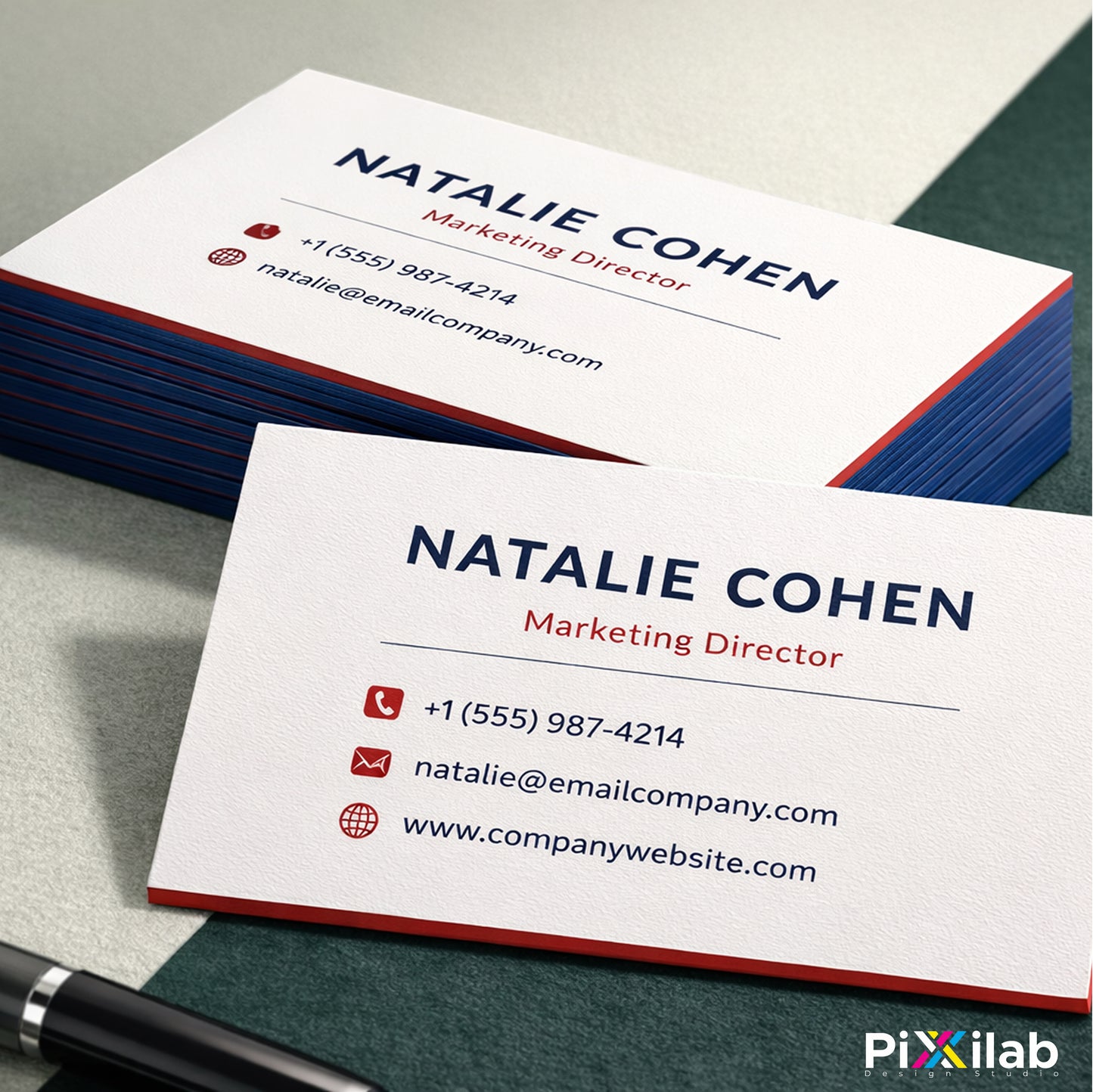 Painted Edge Business Cards