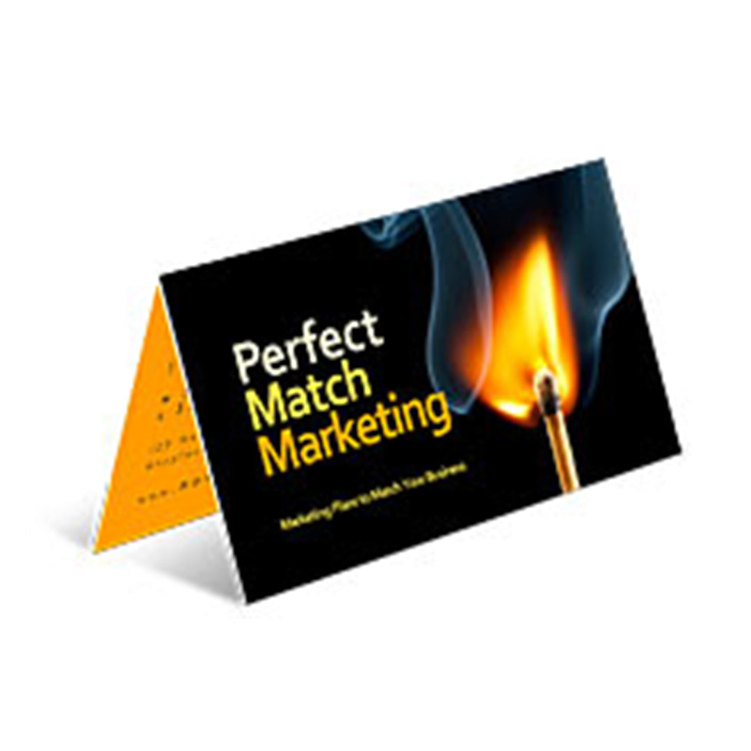 Folded Business Card 14pt + UV (High Gloss)